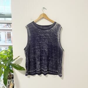 J. Crew Made In LA Blue Burnout Tank Size 2XL